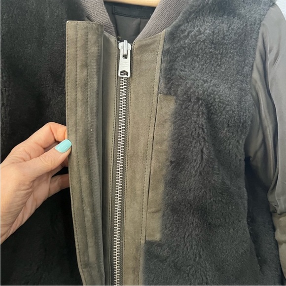 All Saints Finch Puffa Bomber Jacket - Picture 5 of 9